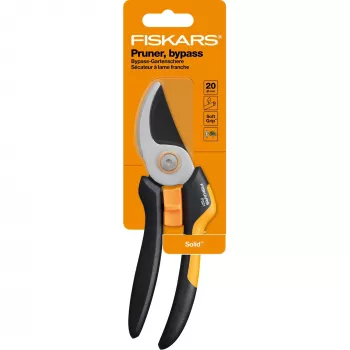 Fiskars Solid M P321 atzarošanas šķēres Bypass Melna, Oranža
