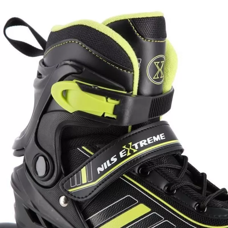 Nils Extreme NH18191 2IN1 Inline Skates MELNI/Laima IZM. L (39-43) Ar Maināmiem Hokeja Slidām