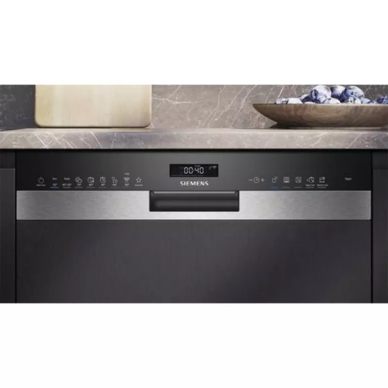 Siemens iQ500 SN55ES12CE trauku mazgājamā mašīna daļēji iebūvējama 14 komplekti