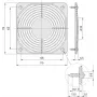 Schroff Ventilatora aizsargs SNAP-IN tips (60225052)