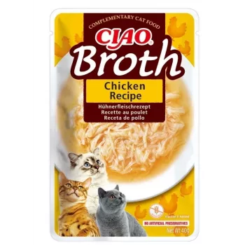 Slapjš kaķu gardums INABA Ciao Broth Chicken 40 g paciņa