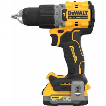 Pistol satveres urbjmašīna DeWALT DCD805E2T-QW, 18V Li-Ion 1,7Ah x2, bezsuku, 2000 RPM, 90 Nm, 13 mm patrona