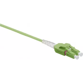 Tīkla kabelis Helos LWL Patch Cable Uniboot LC/LC Duplex 50/125µm OM5 20.0m Zaļš