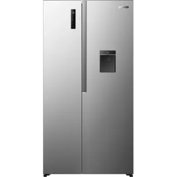 Gorenje HZF55082 NRS917E41XWD G400 Brīvstāvošs Amerikāņu stila ledusskapis, Pelēks, 2 durvis, Skārienvadība, LED