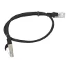 Patchcord Cat.5e 0,5M UTP melns