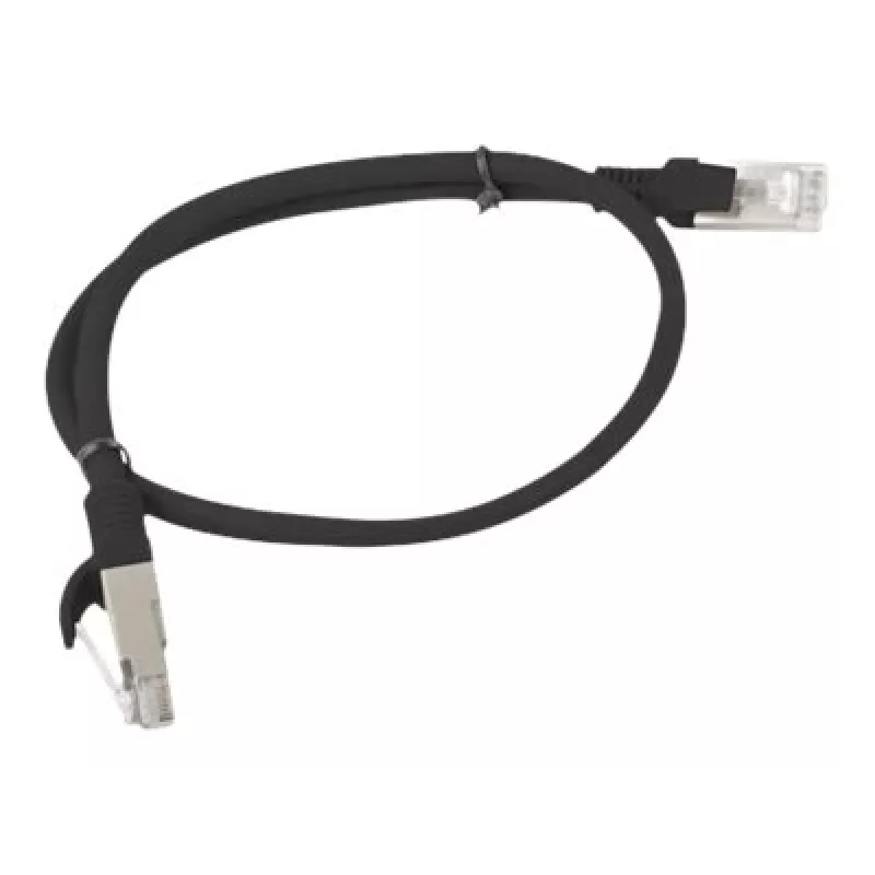 Patchcord Cat.5e 0,5M UTP melns
