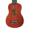 Soprāna ukulele SUPRIMO UK21 21 collas – liepas korpuss, 12 frets, 4 neilona stīgas, tumša koka apdare