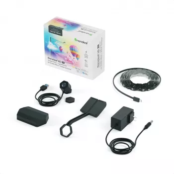 Nanoleaf 4D V2 TV Screen Mirror + Gaismas Lentu Komplekts (TV un Monitoram līdz 65 collām) | 24 W | Daudzkrāsu RGB