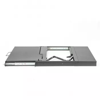 KVM konsole Digitus 17 collu HD LCD 8 portu VGA vācu tastatūra