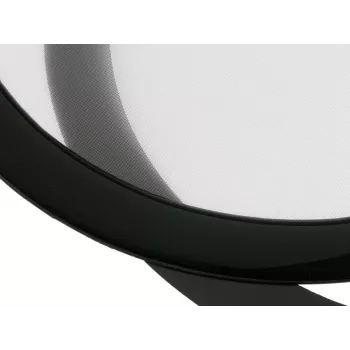 Putekļu filtrs DEMCiflex 120 mm apaļš, melns/balts korpusa ventilatoram un ventilācijas atverēm