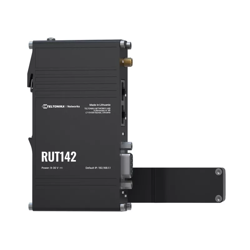 Teltonika RUT142 industriālais maršrutētājs WiFi 4, RS232, 2x RJ45 100Mb/s, IP30