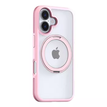 Aizsargmaciņš Torras Ostand R Fusion iPhone 16 — Rozā, plāns un viegls
