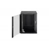 Sienas montāžas skapis 19 inch DN-37115, 16U, melns