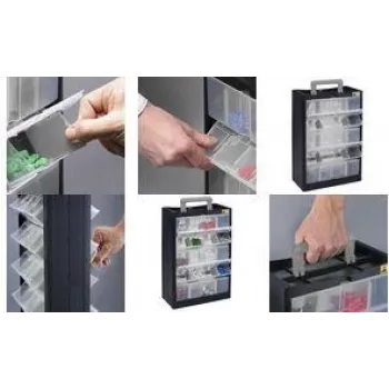 Uzglabāšanas kaste allit VarioPlus DrawBox C 40, izmēri 300 x 465 x 155 mm