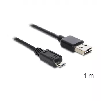 USB kabelis DeLOCK EASY-USB 2.0-A uz USB 2.0 micro-B 1m