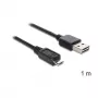 USB kabelis DeLOCK EASY-USB 2.0-A uz USB 2.0 micro-B 1m