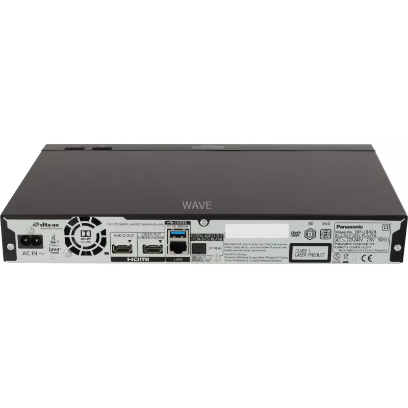 Panasonic DP-UB424 3D Blu-ray atskaņotājs ar uzlabošanu