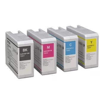 Tintes kasetne Epson SJIC55(Y) ColorWorks CW-D6500/D6000 dzeltena