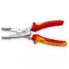 Kabeļu noņēmējs Knipex 13 76 200 ME 6 mm noņemšanas jauda Sarkans Nerūsējošais tērauds Dzeltens