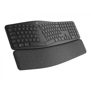 Logitech Ergo K860 for Business bezvadu tastatūra RF + Bluetooth Šveices izkārtojums grafīta (920-010347)