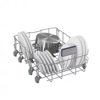 BEKO BDFS26120WQ Brīvi stāvoša trauku mazgājamā mašīna, 45 cm, 6 programmas, invertora motors, trešā atvilktne, balta