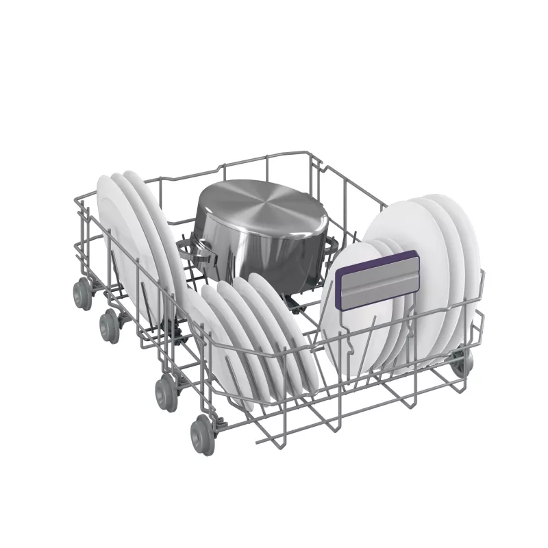 BEKO BDFS26120WQ Brīvi stāvoša trauku mazgājamā mašīna, 45 cm, 6 programmas, invertora motors, trešā atvilktne, balta