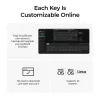 Mehāniskā tastatūra Keychron V3 Ultra 8K — vads & Bluetooth, QWERTY izkārtojums, RGB LED, melna
