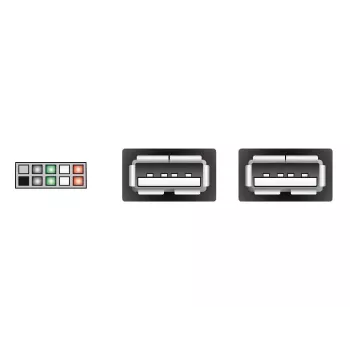 Iekšējais USB kabelis DeLOCK 83292 0.2 m, sievišķais–sievišķais