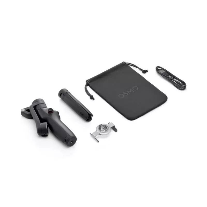 DJI Osmo Mobile 6 melns rokas kameras stabilizators ar motoriem