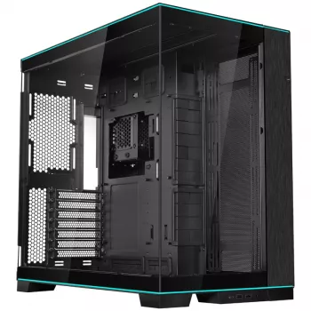Lian Li O11DERGBX O11D EVO PC korpuss, stikla MIDI Tower, melns, RGB, rūdīts stikls