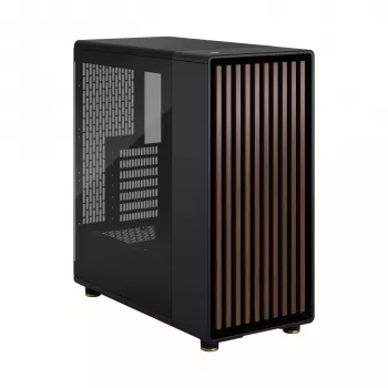 Fractal Design North Midi Tower Black - datora korpuss ar koka priekšpusi