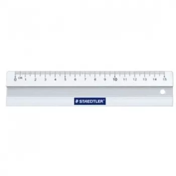 Galda lineāls Staedtler Mars 563 150 mm Alumīnijs Balts