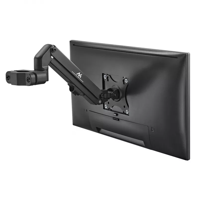Monitora stiprinājums caurulei/stabam 28-60mm Maclean, 17-27'', 7kg max, gāzes atspere, MC-459