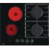 Gorenje GCE691BSC Melna Iebūvējama 60 cm Kombinētā Plīts 4 Zonas