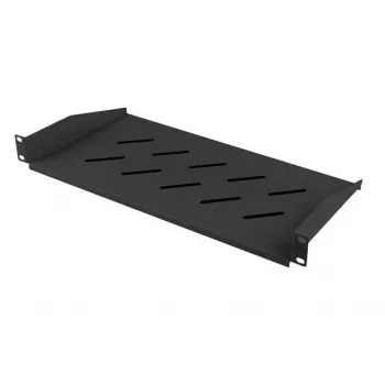 Lanberg AK-1014-B 19 collu plaukts 1U 483x220 mm, 25 kg, melns
