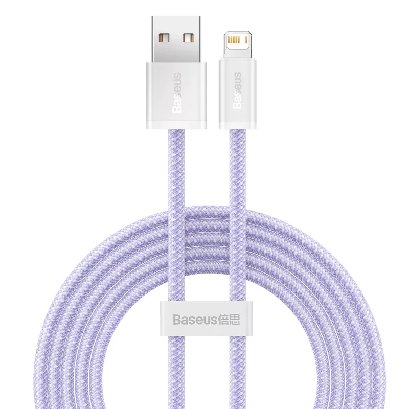 Baseus Dynamic kabelis USB uz Lightning, 2.4A, 2m (Violeta)