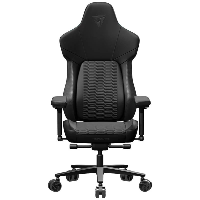 Universāla spēļu krēsla ThunderX3 CORE Racer polsterēts sēdeklis Melns
