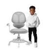 Krēsls Mark Adler Junior 4.5 Pelēks – ergonomisks biroja krēsls ar regulējamu augstumu, sieta atzveltni un roku balstiem