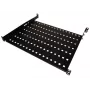 Alantec SA-P-19-1U-650-4-C-02 19 collu 1U fiksēts plaukts, 650 mm dziļums, 4 punktu stiprinājums, melns