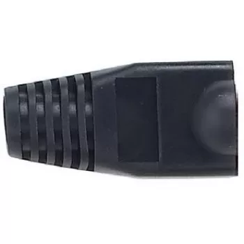Equip kabeļa zābaciņš, melns, RJ-45, 28 mm, 105 g, 100 gab.