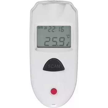 VOLTCRAFT IR 110-1S Rokas termometrs Melns - Balts F,°C -33 - 110 °C Iebūvēts displejs (IR 110-1S)