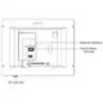 Video domofons Hikvision DS-KH8350-TE1 7 collu IPS skārienekrāns, PoE, SIP, MicroSD slots, 1024×600, alumīnija korpuss, melns