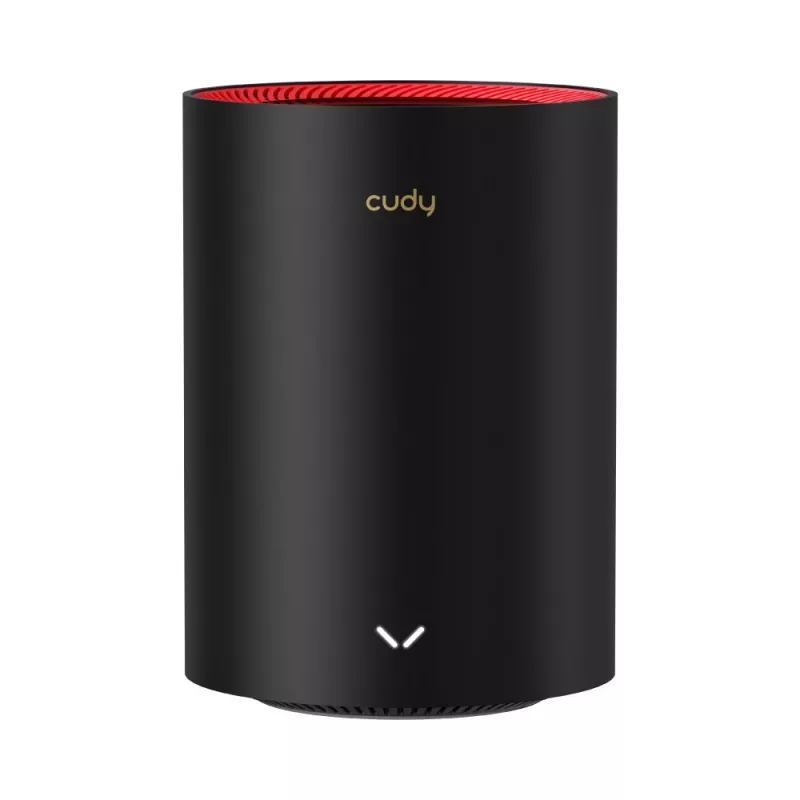 Cudy M3000 2-Pack Dual-band (2.4 GHz / 5 GHz) Wi-Fi 6 (802.11ax) Melns, Sarkans 1 Iekšējā
