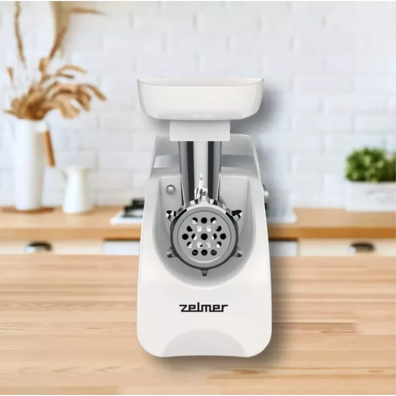 Gaļas maļamā mašīna Zelmer ZMM9801B 2200 W Nerūsējošais tērauds, Balta