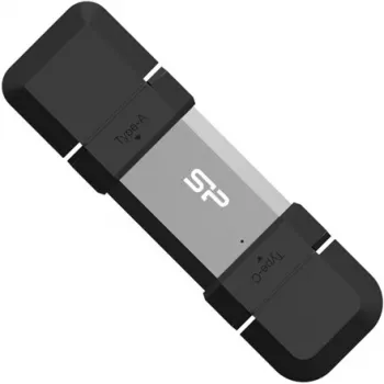 Silicon Power SP128GBUC3C51V1S USB zibatmiņa 128 GB USB Type-A / USB Type-C 3.2 Gen 1 (3.1 Gen 1) Melns, Sudrabs