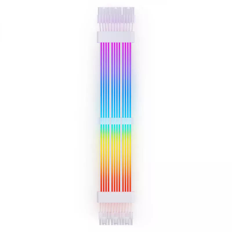 Jonsbo DY-2 PC Light Cable kabelis grafikas kartei, 3 savienotāji pa 8 kontaktiem, 0,3 m