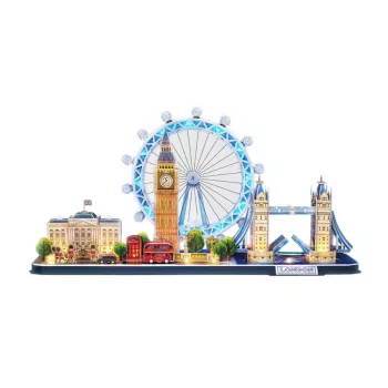 3D Puzle CubicFun City Line London LED 107 gab.