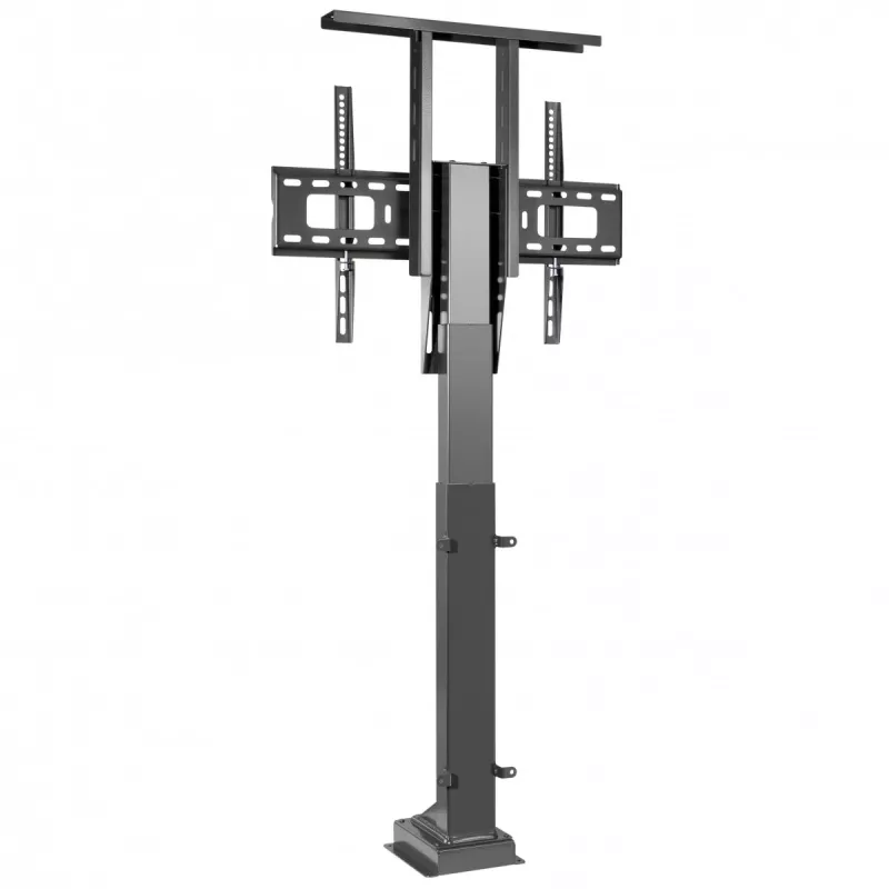 Maclean MC-866 elektriskais TV pacēlājs 37-65 collu televizoriem (94-165,1 cm), ar pulti, VESA līdz 600×400, līdz 50 kg, melns