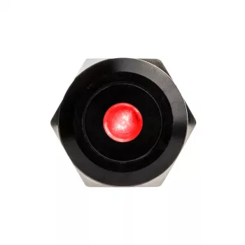 DimasTech vandāļizturīga spiedpoga 22 mm Blackline Dot RGB PD223