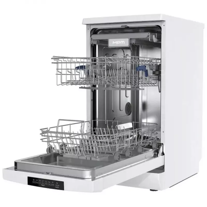 Brīvi stāvoša trauku mazgājamā mašīna MPM MPM-45-ZMF-01, 10 komplekti, 9 L/cikls, 47 dB, 7 programmas